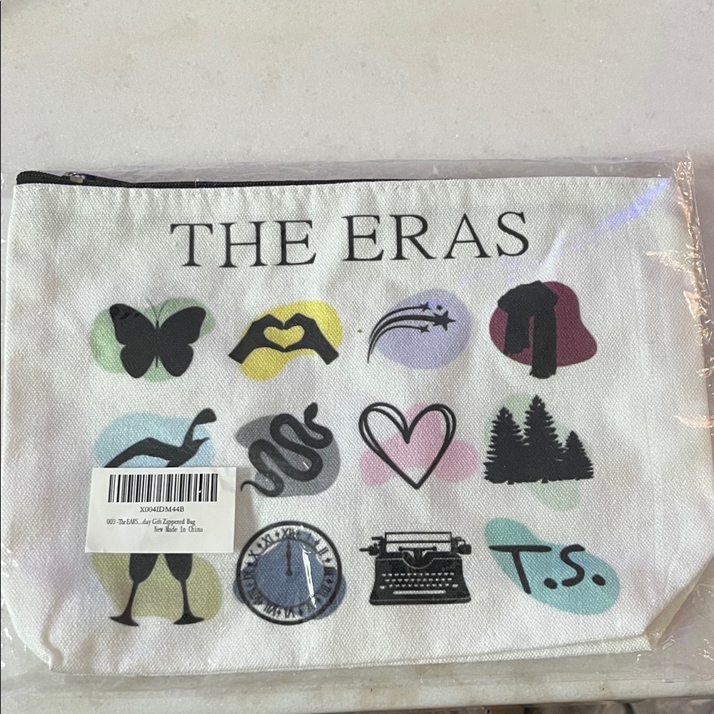 The Eras Canvas Cosmetic Pouch